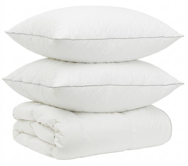 Zestaw kołdry 90% z gęsiego puchu FULDA 3 pcs 140 x 220 cm