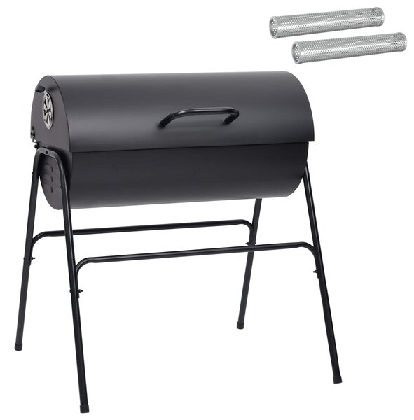 Grill na świeżym powietrzu 3 pcs 80 x 73 x 90 cm Czarny Metal