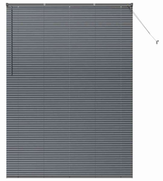 Żaluzje weneckie Ciemnoszary 220 x 160 cm Aluminium