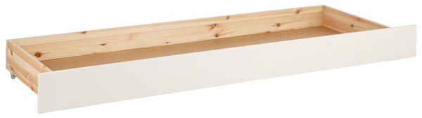 Praktyczna, sosnowa szuflada pod łóżko