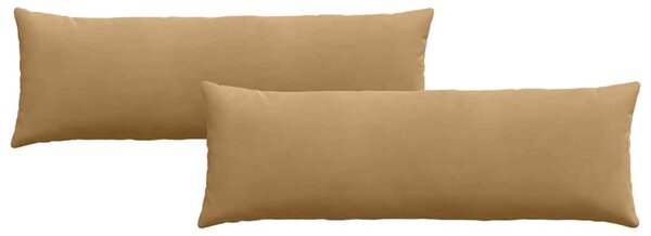 Poduszki na sofę 2 pcs Brązowy 120 x 40 cm Tkanina sztruksowa