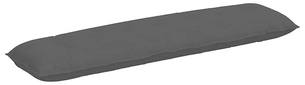 Poduszka na plecy Czarny 200 x 50 cm Tkanina mikrofibrowa