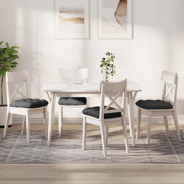 Poduszki na siedziska 4 pcs Ciemnoszary 45 x 45 cm
