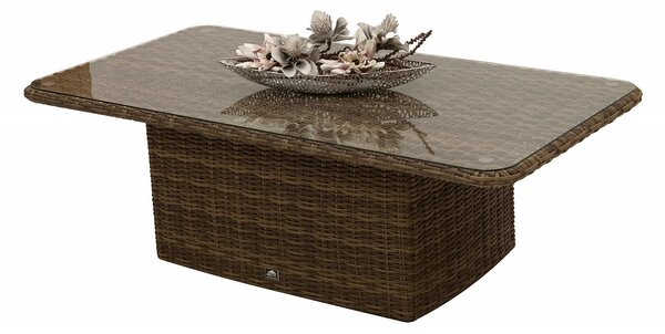 Rattanowy zestaw modułowy BORNEO LUXURY dla 4 osób (brązowy)