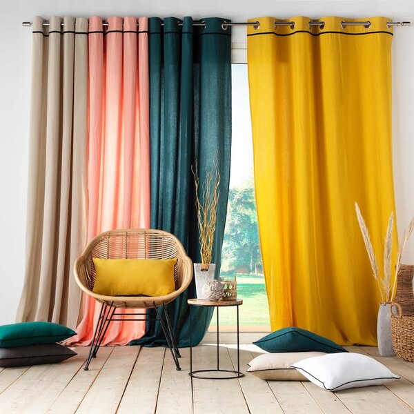 Ceglasta zasłona 135x240 cm Linette – douceur d'intérieur