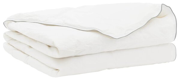 Kołdra FULDA 200 x 200 cm Lato 100 GSM 90% puch gęsi Biały