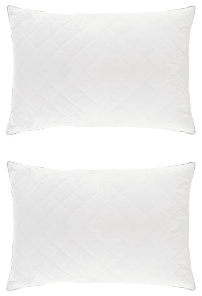 Poduszka FULDA 2 pcs 60 x 70 cm 100% puch i pierze gęsie Biały