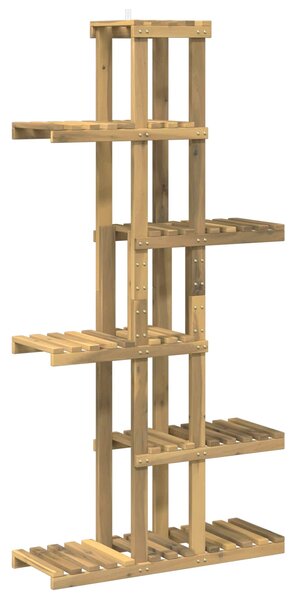 Stojak na rośliny Biały 68 x 23,5 x 140 cm Lite Drewno Akacji