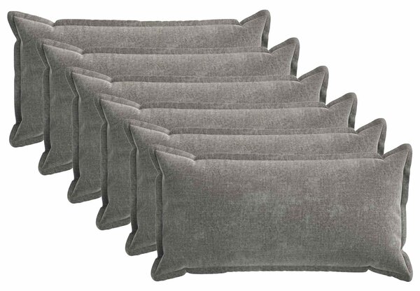 Poszewka na poduszkę 6 pcs HOUTEN ciemnoszary 40 x 70 cm
