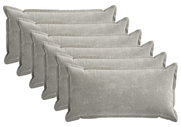 Poszewka na poduszkę 6 pcs HOUTEN jasnoszary 40 x 70 cm