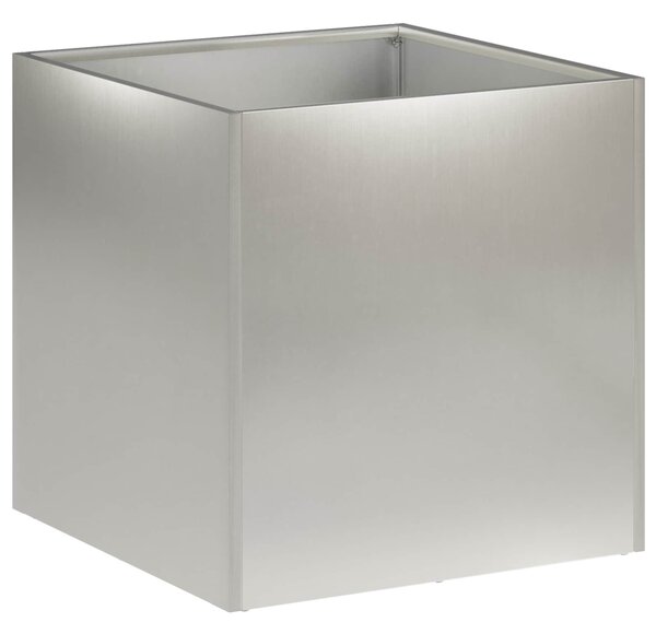 Doniczka ogrodowa srebrny 25 x 25 x 25 cm Stal nierdzewna