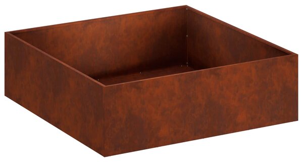 Doniczka ogrodowa Rdzawy 80 x 80 x 30 cm Stal kortenowska