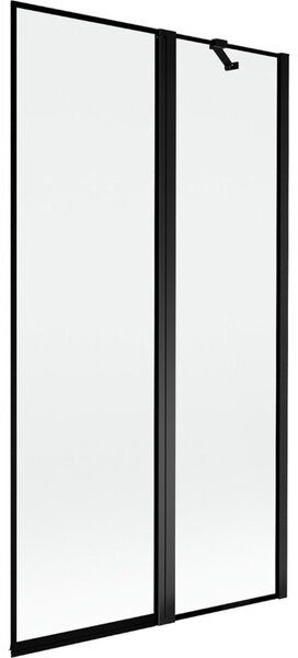 Mexen Mist parawan nawannowy 2-skrzydłowy prawy 100 x 150 cm, czarna ramka, czarny - 8A9-100-011-70-70-P