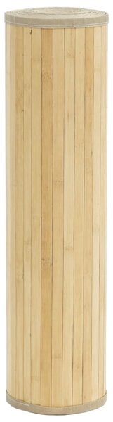 Dywan prostokątny, jasny naturalny, 80x400 cm, bambusowy