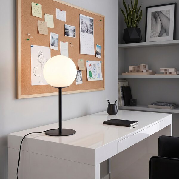 NOWOCZESNA LAMPA BIURKOWA CZARNA FREDICA SLIM