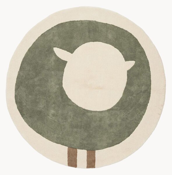 Ręcznie tuftowany dywan dziecięcy Sheep Khaki