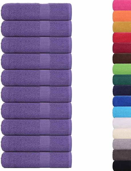 Ręczniki do rąk FROGN 10 szt. Fioletowe 50x100cm 360 g/m²