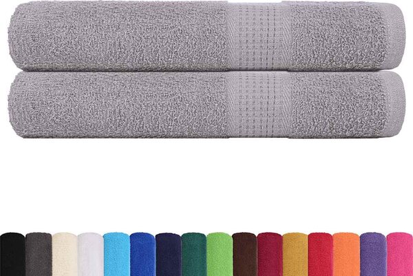 Ręczniki FROGN 2 szt. Szare 100x200 cm 360 g/m²