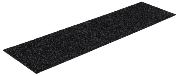 Maty na schody samoprzylepne 15 szt. 76x20 cm czarne prostokątne