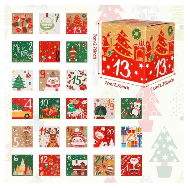 Kalendarz adwentowy BOXMAS DIY, 24 pudełka