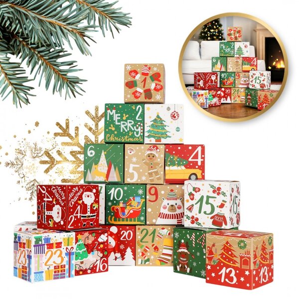 Kalendarz adwentowy BOXMAS DIY, 24 pudełka