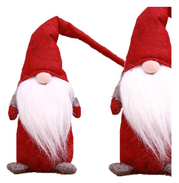 Świąteczny skrzat HAPPY GNOME 44 cm, czerwony