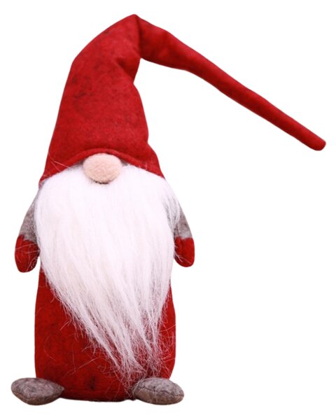 Świąteczny skrzat HAPPY GNOME 44 cm, czerwony