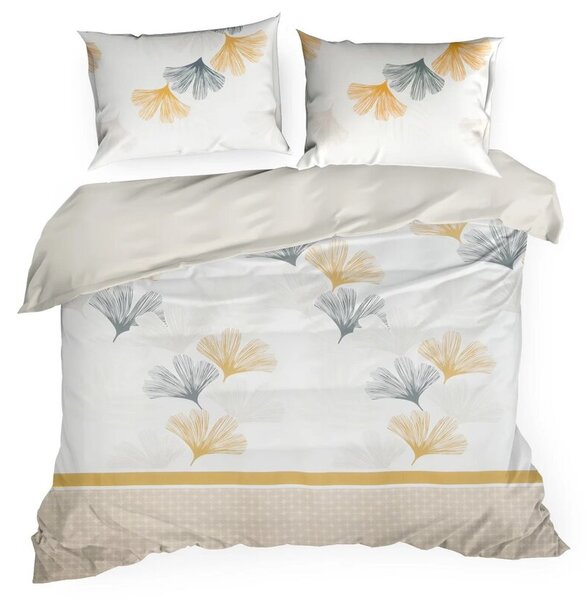 Pościel EUROFIRANY Design 91 Lea 07 220 x 200 cm Biało-żółty