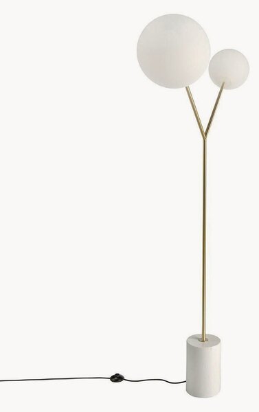 Lampa podłogowa z podstawą o wyglądzie marmuru Yvette
