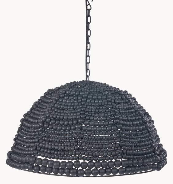 Ręcznie wykonana lampa wisząca z drewna suar Dome