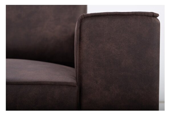 Brązowa sofa z imitacji skóry 224 cm Copenhagen – Scandic