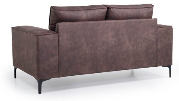 Brązowa sofa z imitacji skóry 164 cm Copenhagen – Scandic