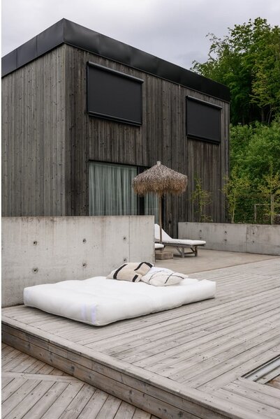 Biała sofa rozkładana odpowiednia na zewnątrz Karup Design OUT™ Hippo White