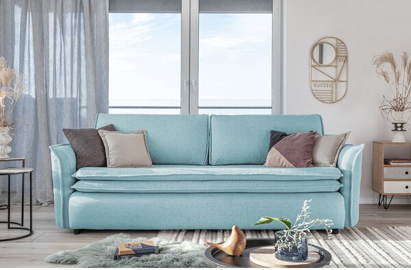 Jasnoniebieska rozkładana sofa Miuform Charming Charlie