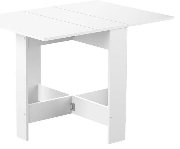 Rozkładany stół z białym blatem 76x28 cm Papillon – TemaHome