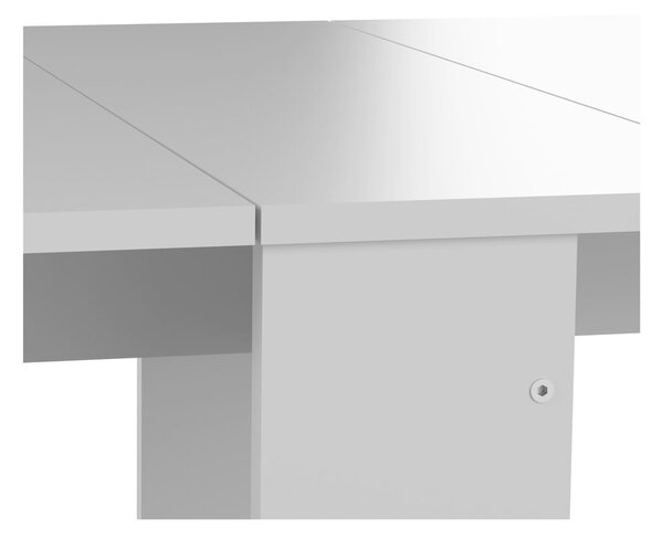 Rozkładany stół z białym blatem 76x28 cm Papillon – TemaHome