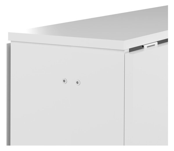 Rozkładany stół z białym blatem 76x28 cm Papillon – TemaHome