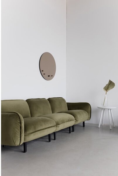 Ciemnoniebieska aksamitna sofa EMKO Bean