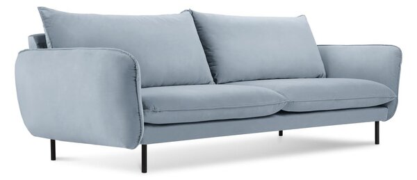 Jasnoniebieska aksamitna sofa 200 cm Vienna – Cosmopolitan Design