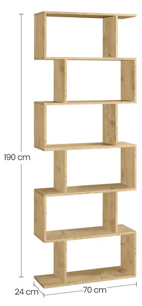 Nowoczesny regał stojący dab artisan E5-B59