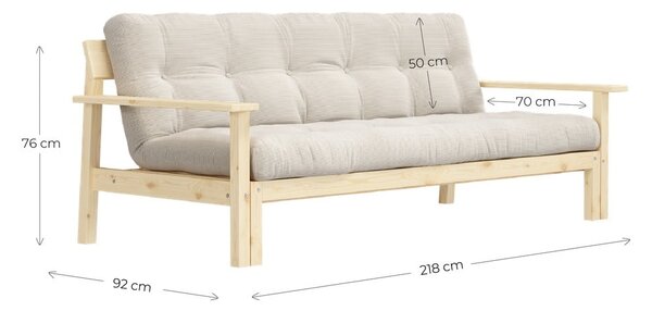 Sofa rozkładana Karup Design Unwind Beige
