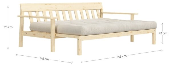 Sofa rozkładana Karup Design Unwind Beige