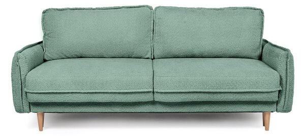 Zielona rozkładana sofa z materiału bouclé 215 cm Patti – Bonami Selection