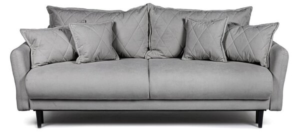 Szara sztruksowa rozkładana/ze schowkiem sofa 215 cm Bjork – Bonami Selection