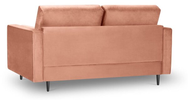 Różowa aksamitna sofa Milo Casa Santo, 174 cm