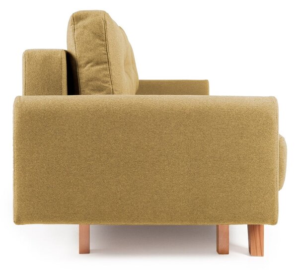 Żółta sofa rozkładana Bonami Selection Pop