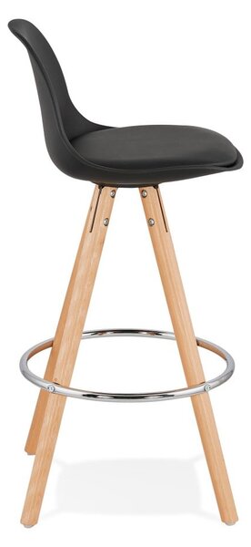 Czarny hoker Kokoon Anau, wys. siedziska 64 cm