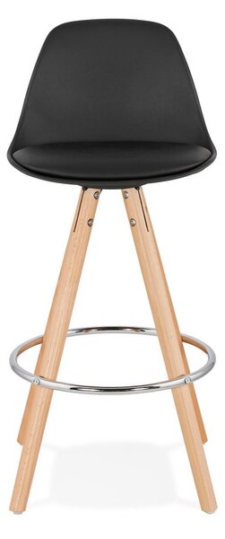 Czarny hoker Kokoon Anau, wys. siedziska 64 cm