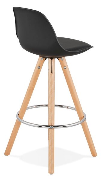 Czarny hoker Kokoon Anau, wys. siedziska 64 cm