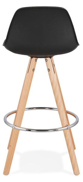 Czarny hoker Kokoon Anau, wys. siedziska 64 cm